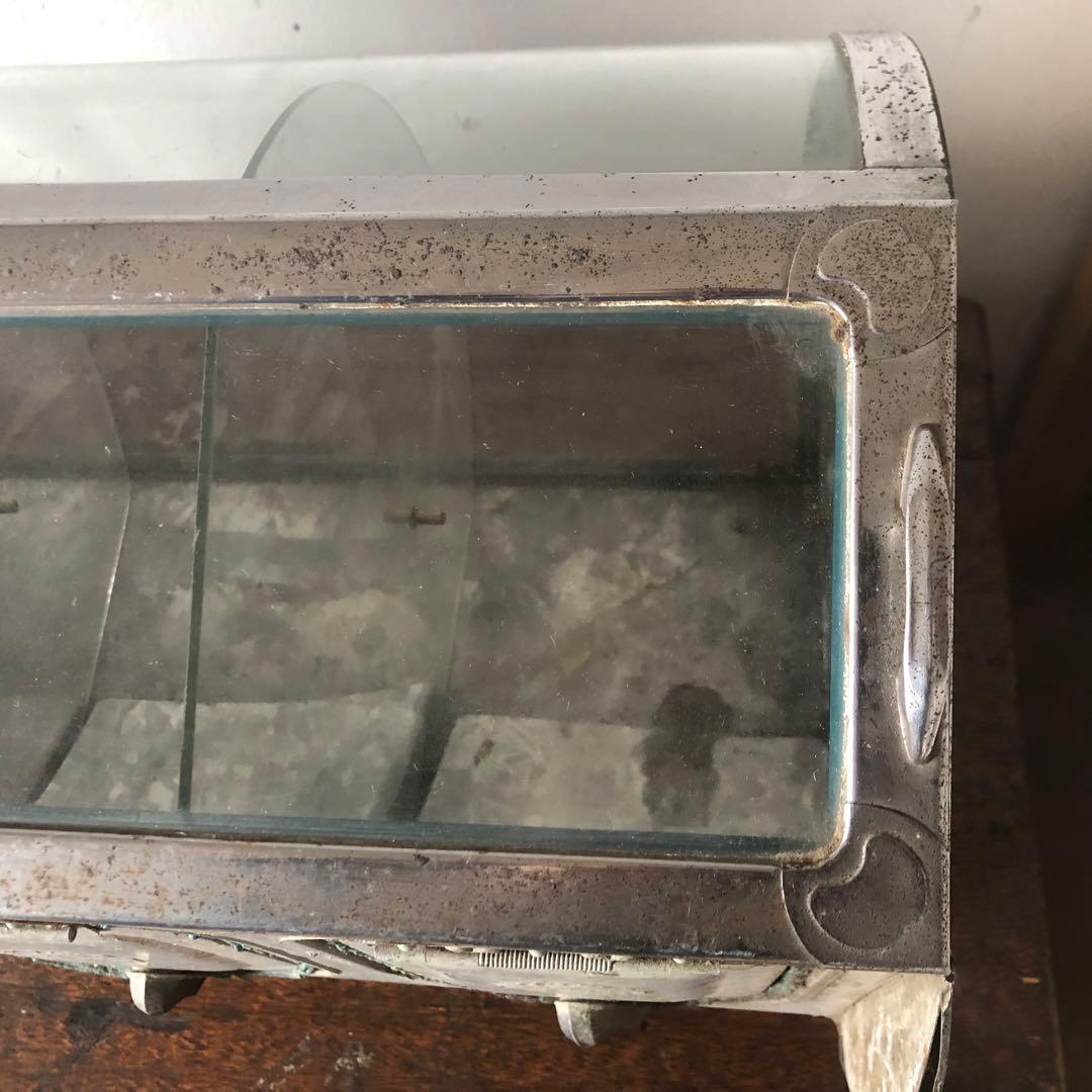 昭和レトロ　ガラス製ディスプレイケース