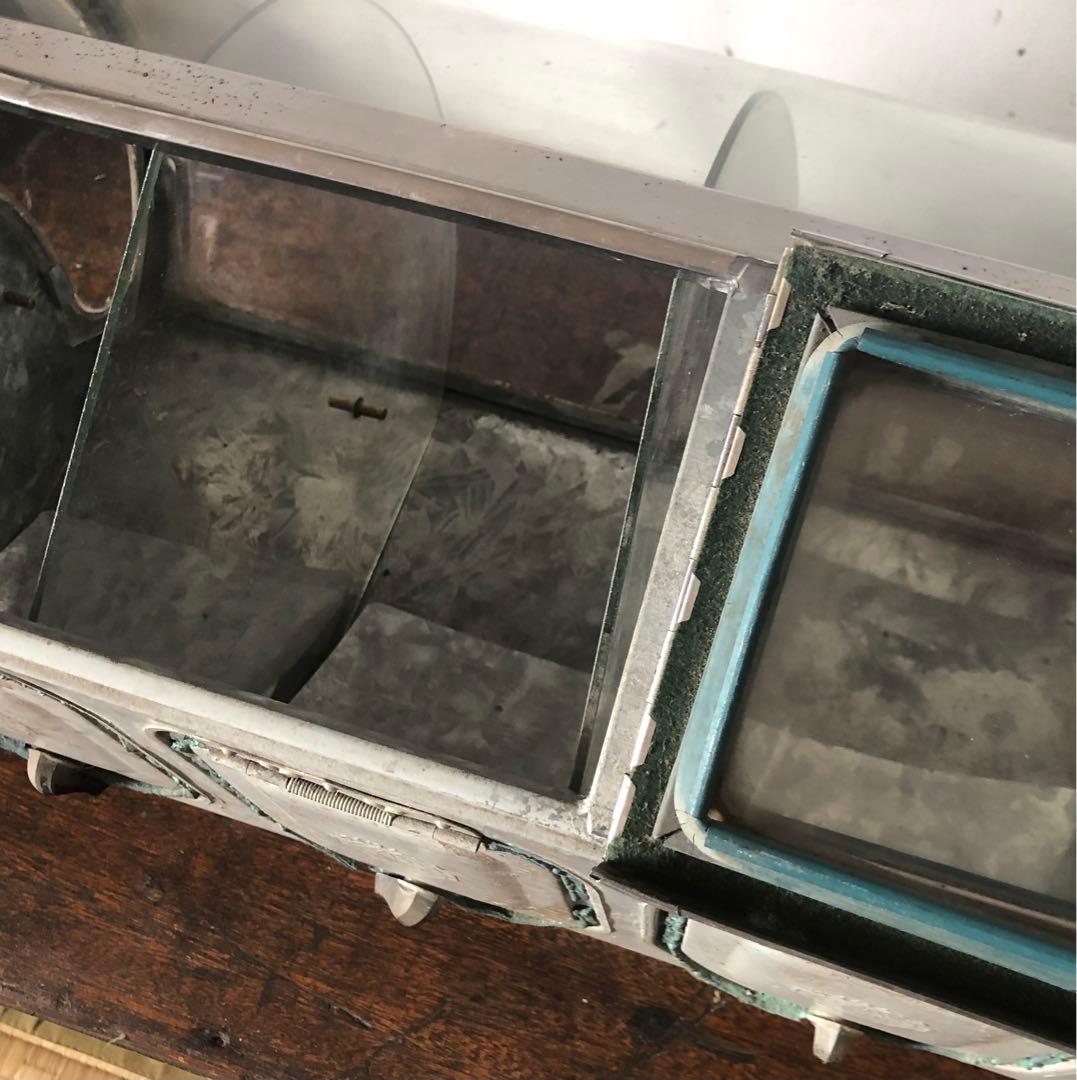 昭和レトロ　ガラス製ディスプレイケース