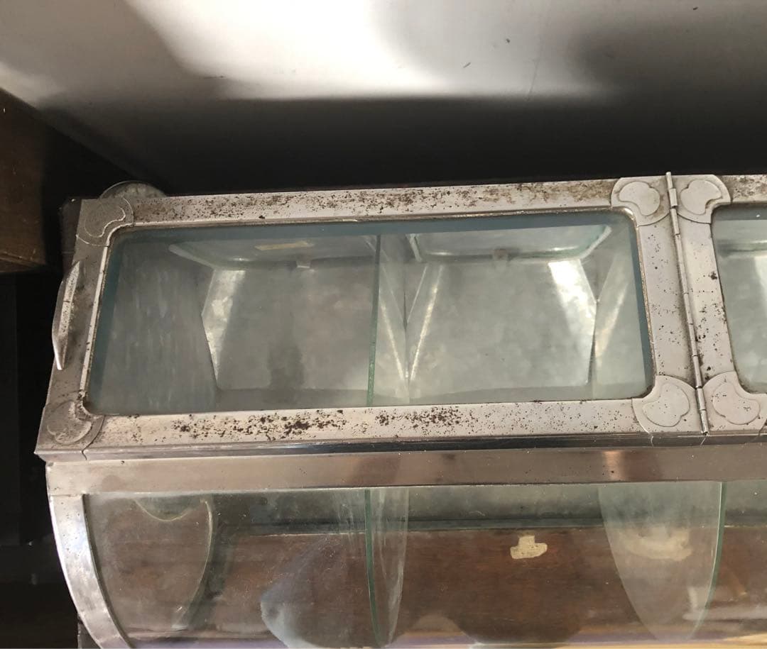 昭和レトロ　ガラス製ディスプレイケース