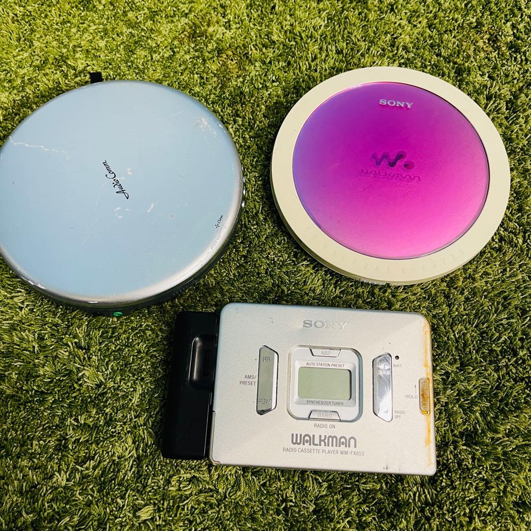 SONY ソニーCDウォークマン D-EJ720/WM-FX855本体のみ3台