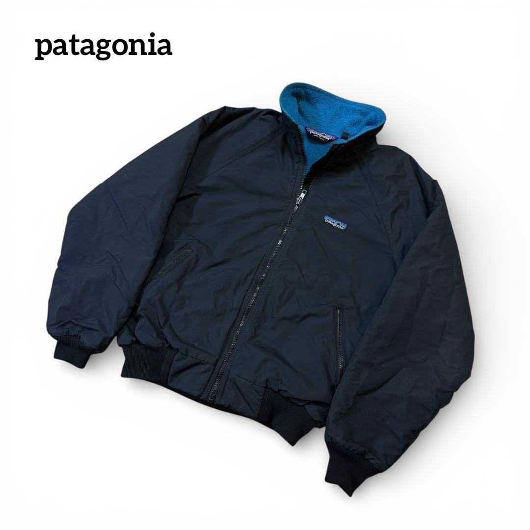 Patagonia シェルドシンチラ USA製 ナイロンジャケット 三角タグ 黒