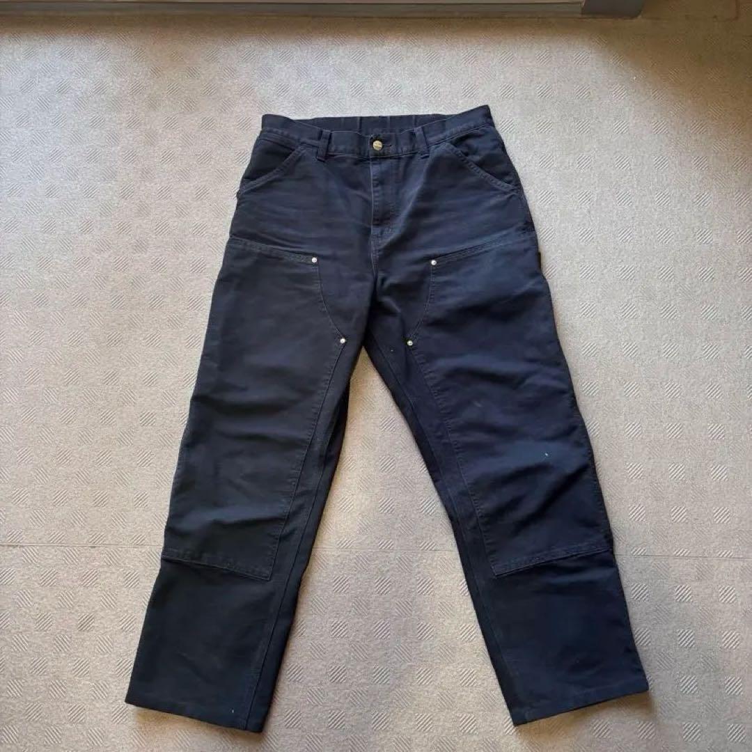 Carhartt ダブルニーパンツ ブラック 32 X 32