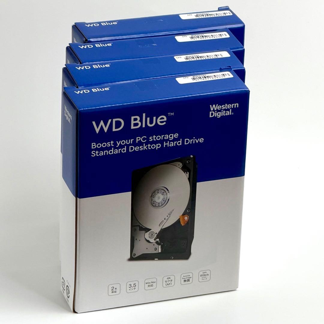 Western Digital 内蔵ハードディスク8TB WD80EAAZ 4台