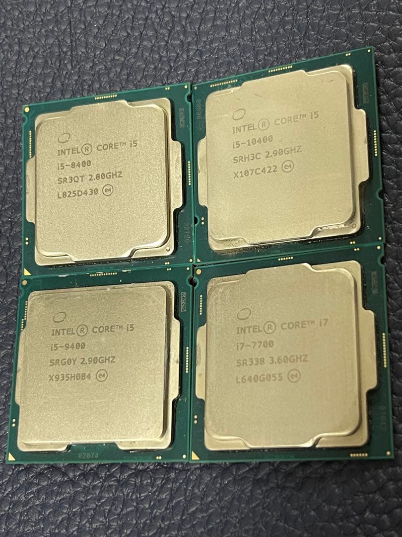 CPU Core i7-7700 i5-10400 i5-9400 i5-8400