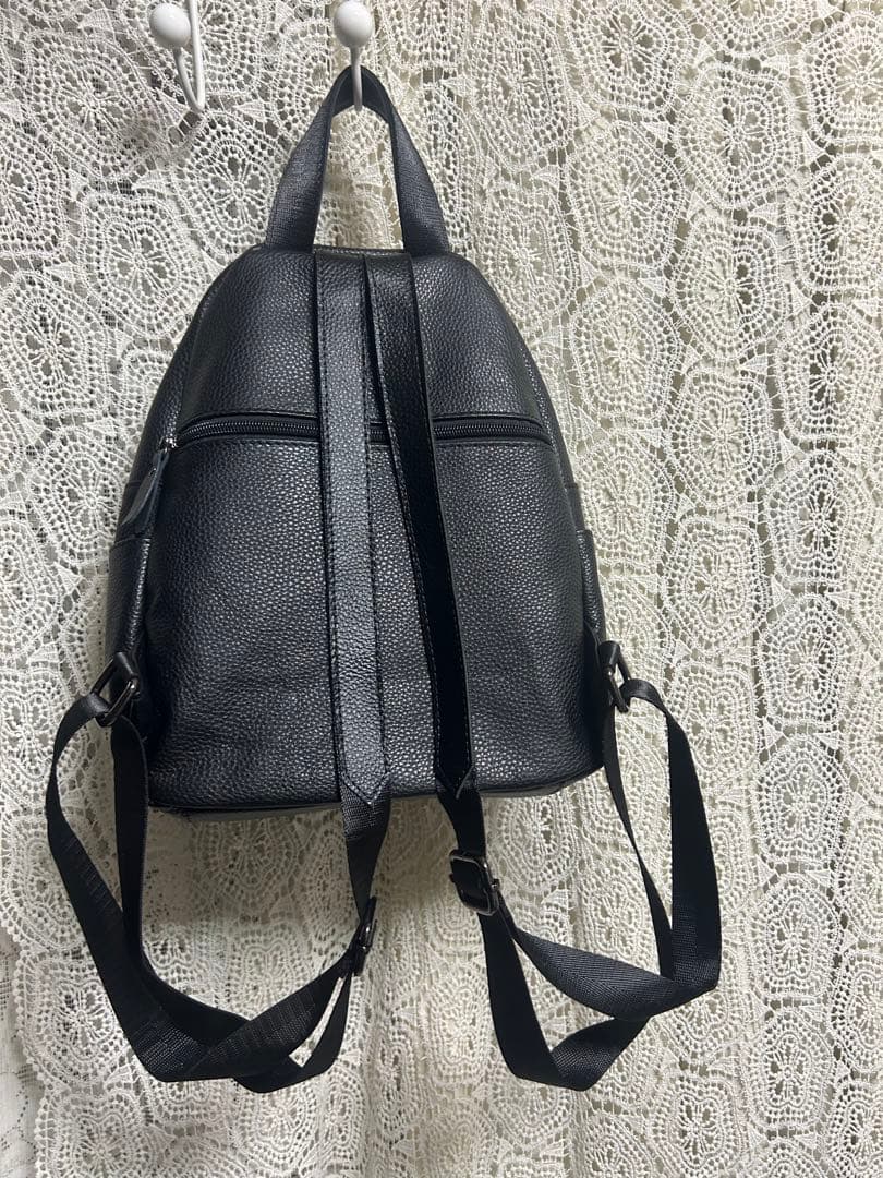 51112Bミナペルホネンハーフハンドメイド 本革リュックrun run run