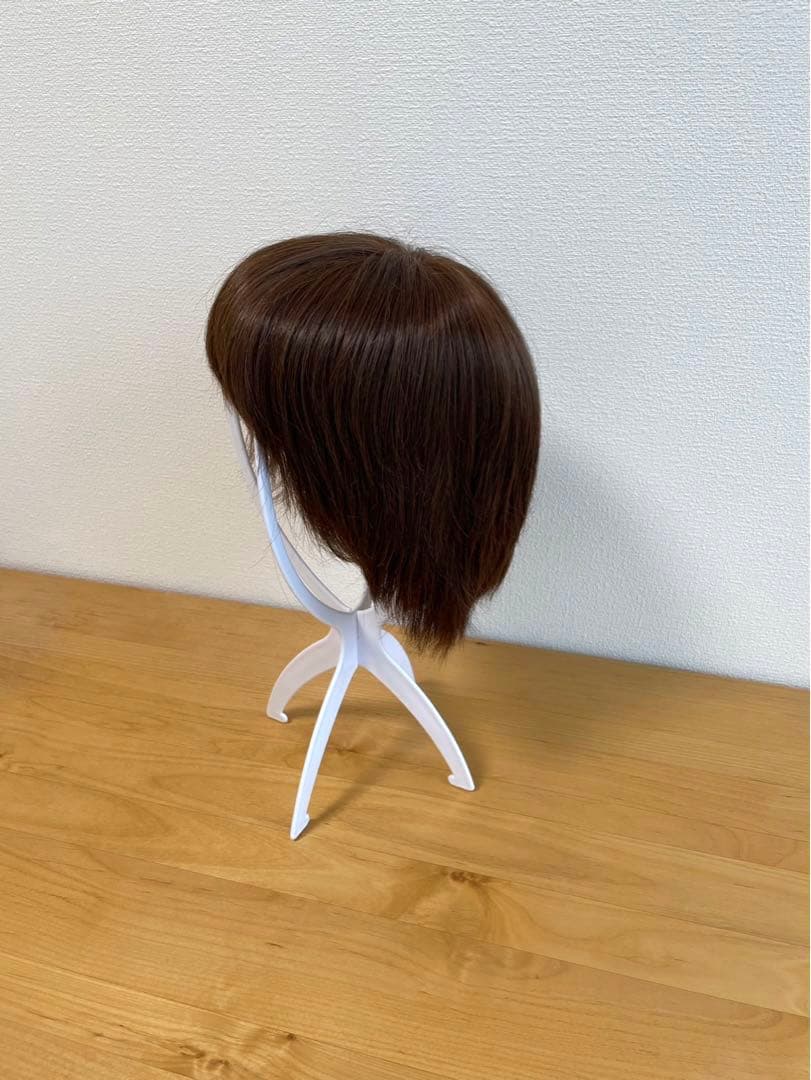 【医療用】ブラウン ショートウィッグ ウィックスタンド付き