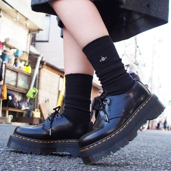 Dr.Martens 1461QUAD UK5 黒 厚底 3ホール JADON