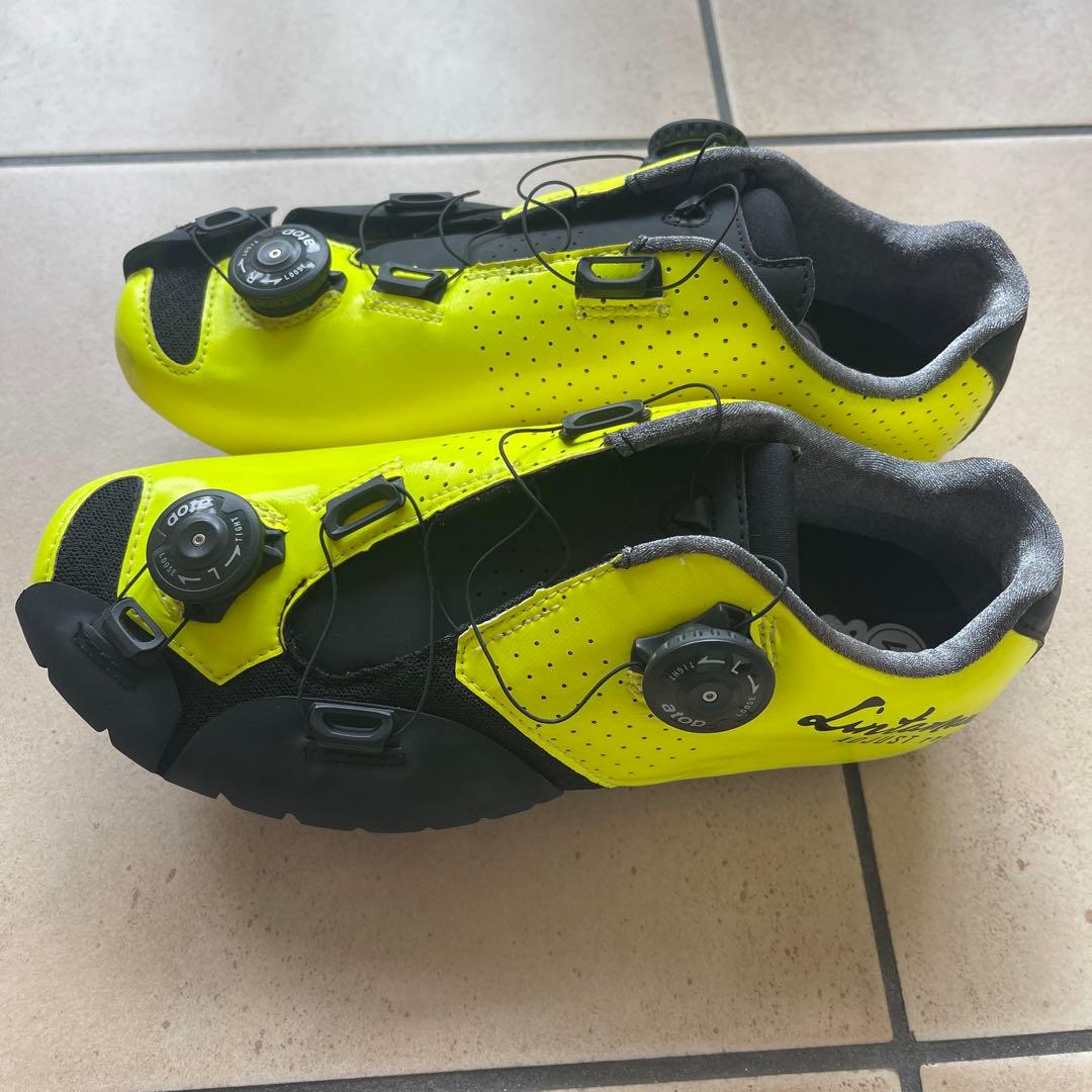 Lintaman ネオンイエロー ロードシューズ