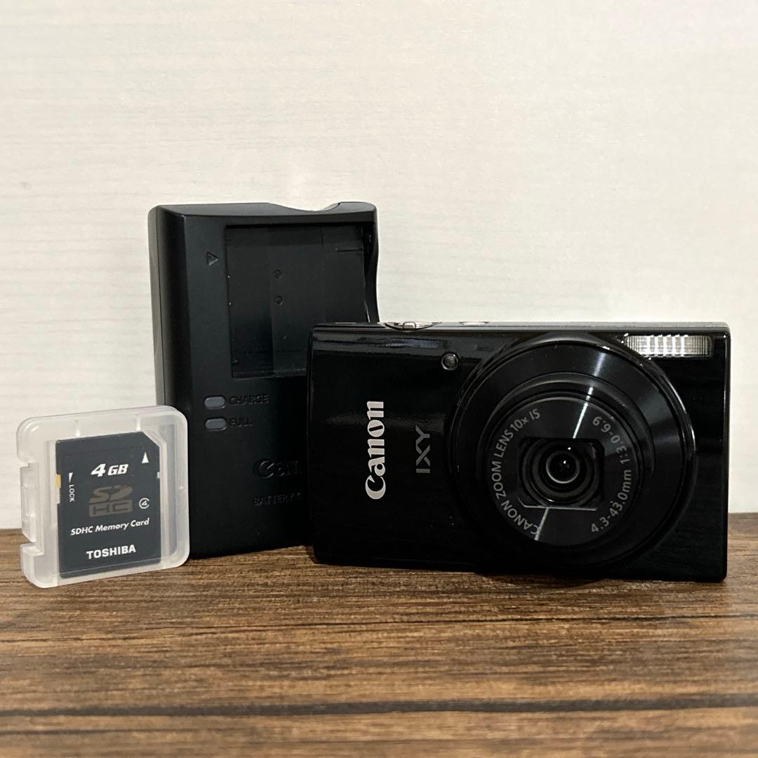 Canon IXY 190 キャノン デジカメ ブラック 黒PC2266