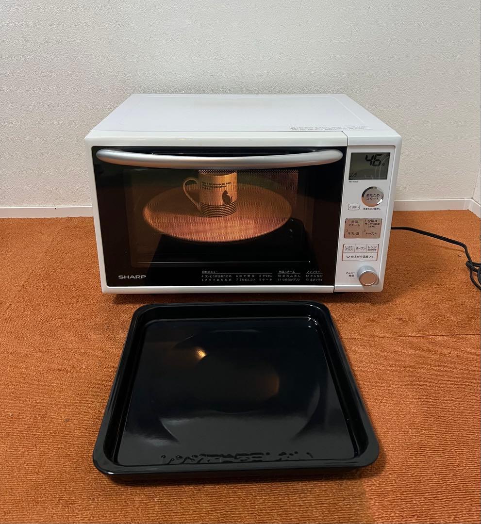 SHARP 950W 角皿付き オーブンレンジ【RE-V70A-W】電子レンジ