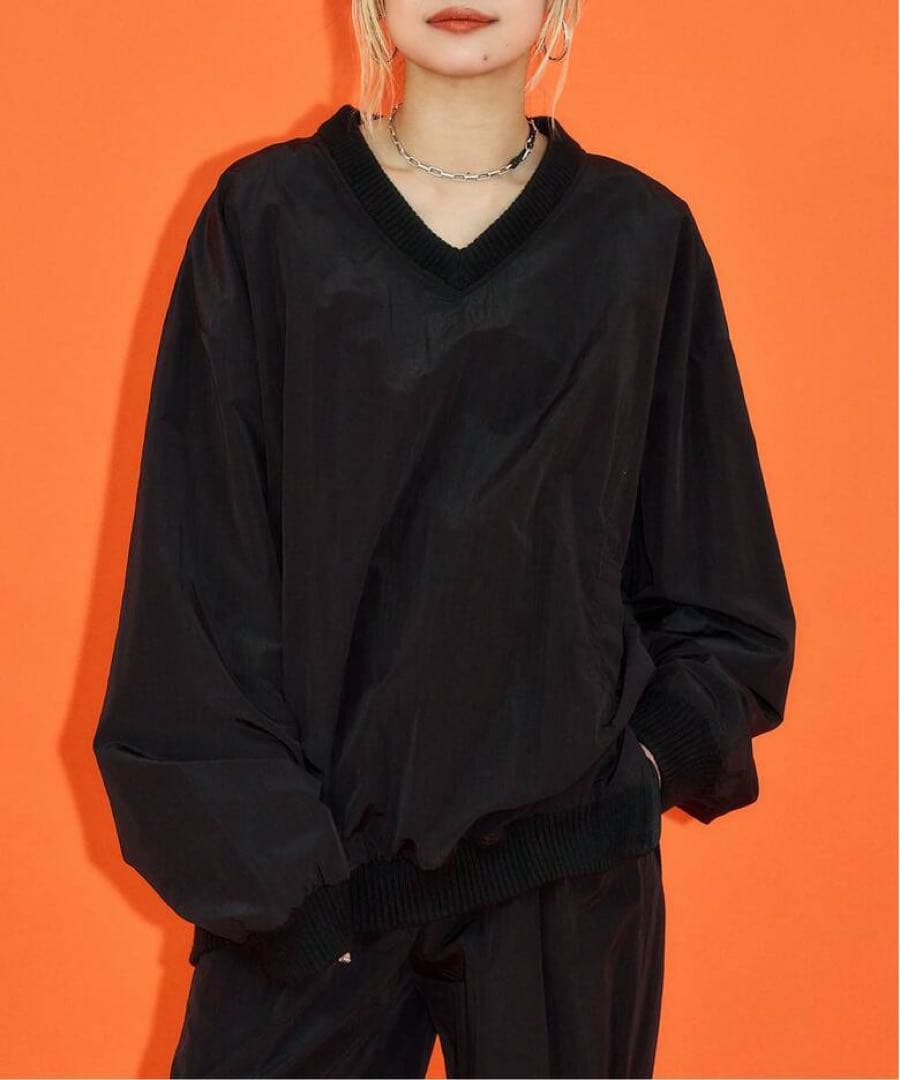 [THE MOOD] V-NECK プルオーバー 黒36