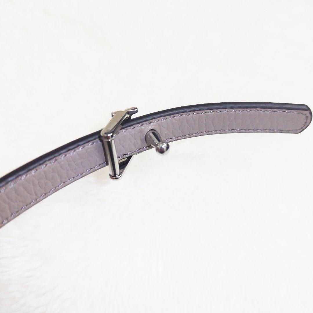 ✨️未使用✨️トリーバーチ TORYBURCH 細ベルト シルバー レザー