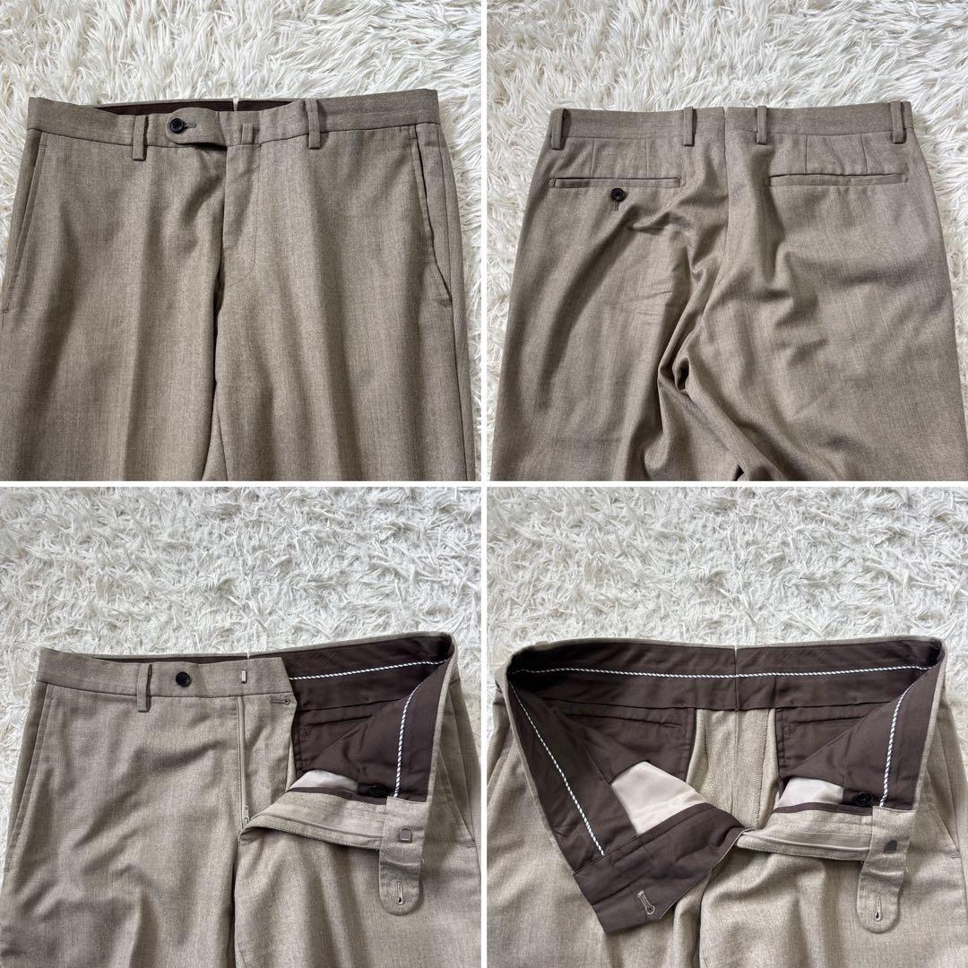 美品☆【スーツカンパニー】カノニコ生地　近年現行　ベージュ　本切羽165cm6D