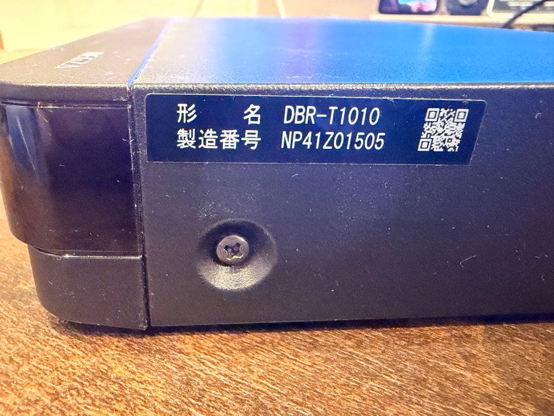 東芝　REGZA DBR-T1010 ブルーレイレコーダー