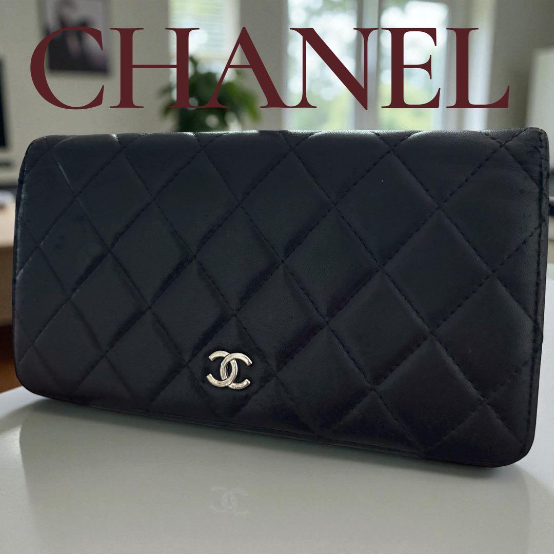 CHANEL マトラッセ　財布 ブラック ココマーク 正規品 ヴィンテージ