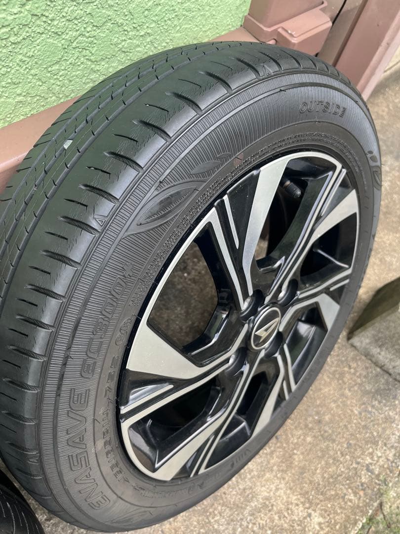 ダイハツ タントカスタム 純正14インチ アルミホイール タイヤ セット