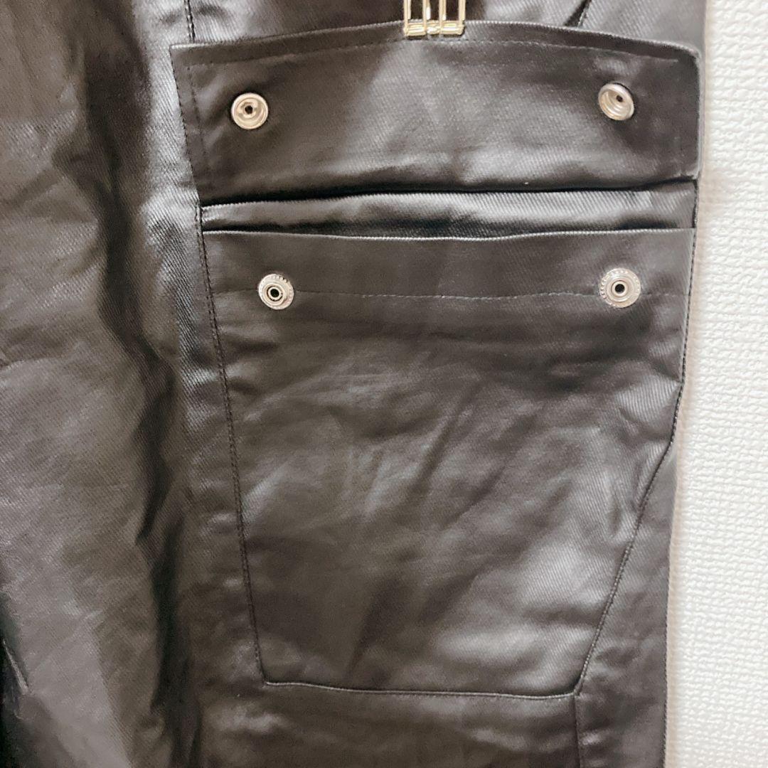 MIJKO カーゴパンツ y2k パンク opium 韓国 レザー調 黒 M