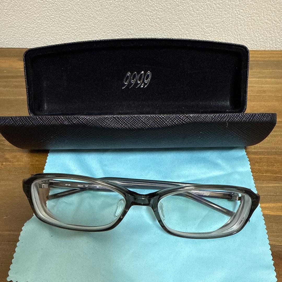 999.9 フォーナインズ NP-86 メガネ ケース付き
