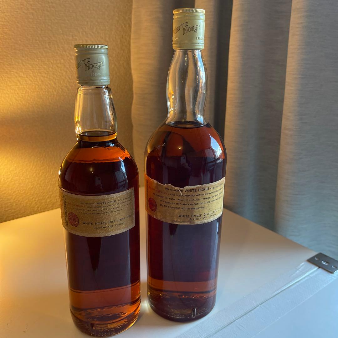 ホワイトホース 1960年代　馬車　4頭　左馬　760ml 946ml 2本組