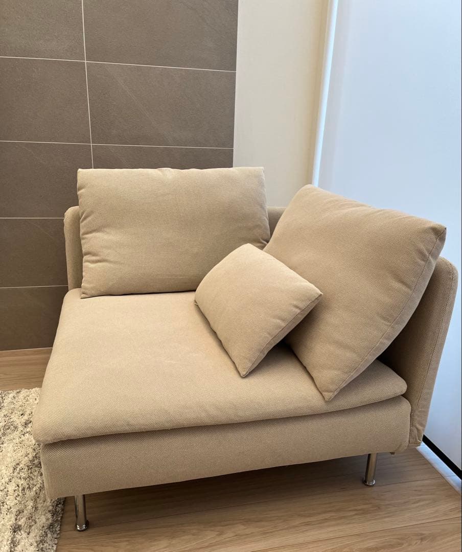 IKEA ソーデルハムン　コーナーセクション　フリードトゥナ　ライトベージュ