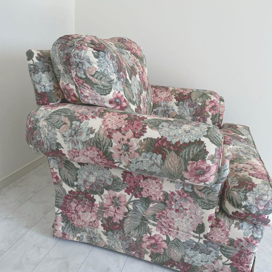 Thomasville 1人掛けソファー　シャビーシック　アメリカンクラシック