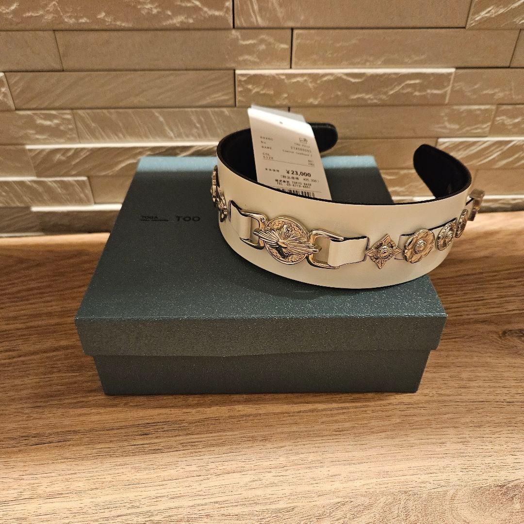 ホワイトメタル装飾ヘアバンド