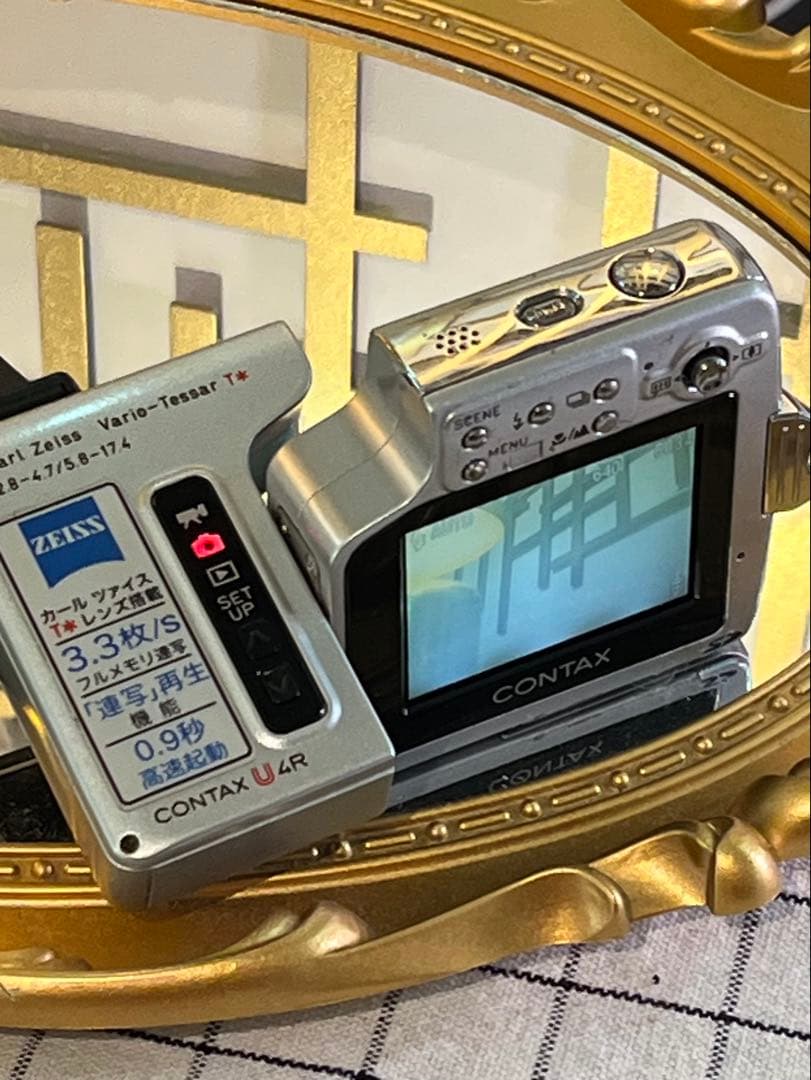 CONTAX U4R ブラック Carl Zeiss テッサー搭載 動作確認済