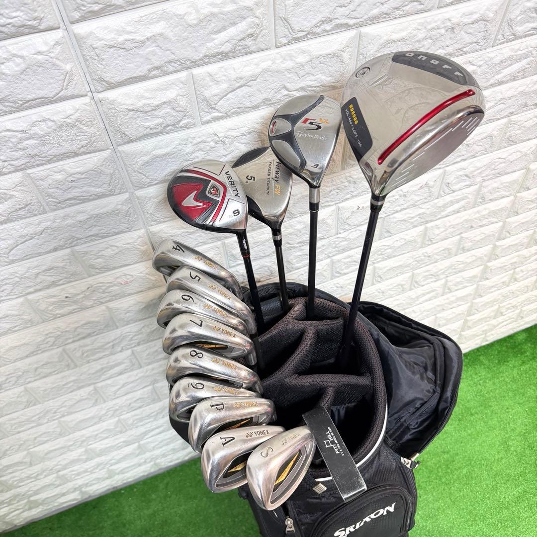 ゴルフセット　初心者応援　YONEX onoff ラウンド仕様　右打ち　すぐ使用