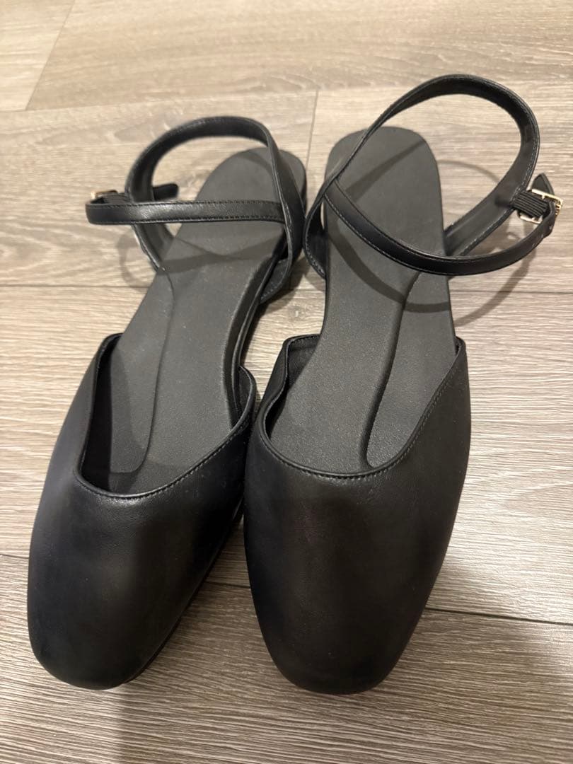 【美品】ラクバキ　ミュール ブラック　Lサイズ