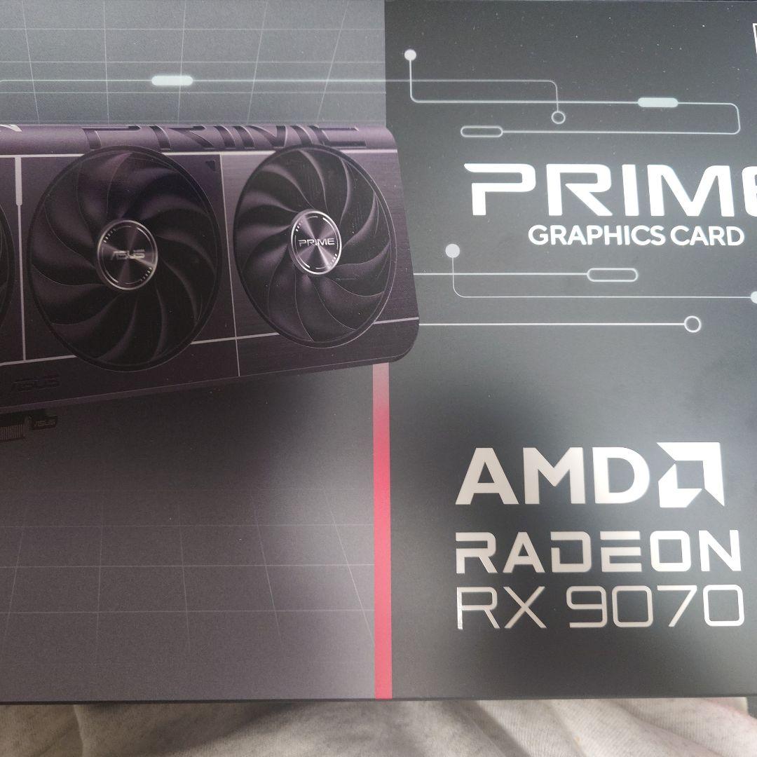 RX9070XT ASUS　prime amd radeon グラフィックボード