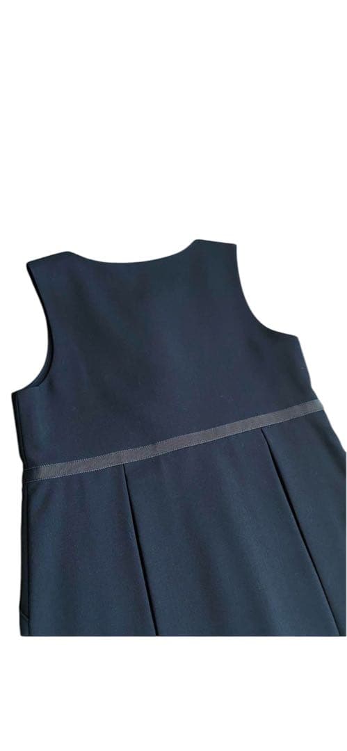 ミルフィーユ■ほぼ未使用美品 ジャンパースカート 濃紺 お受験 120