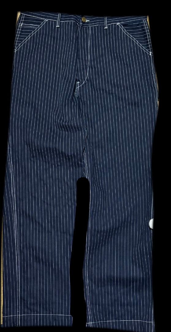 mode space　ウォバッシュストレートストライプパンツ