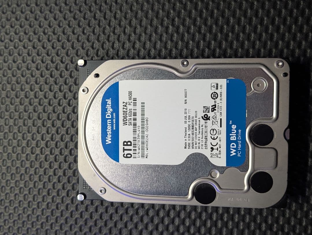 内蔵型ハードディスクドライブ Western Digital WD60EZAZ 6TB HDD