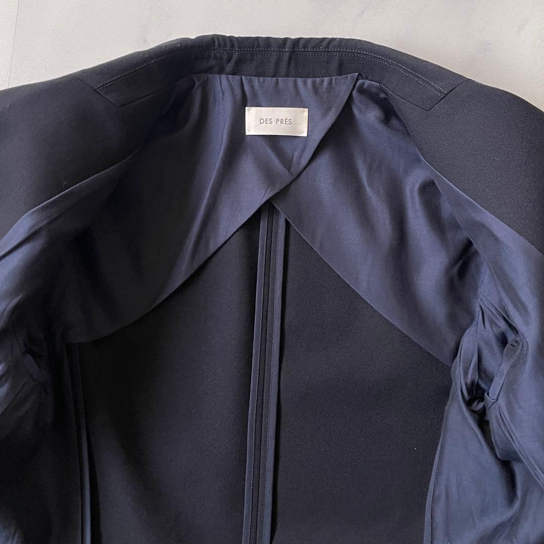 タグ付き デプレ ハードオックスフォード ダブルブレスト ジャケット 金ボタン