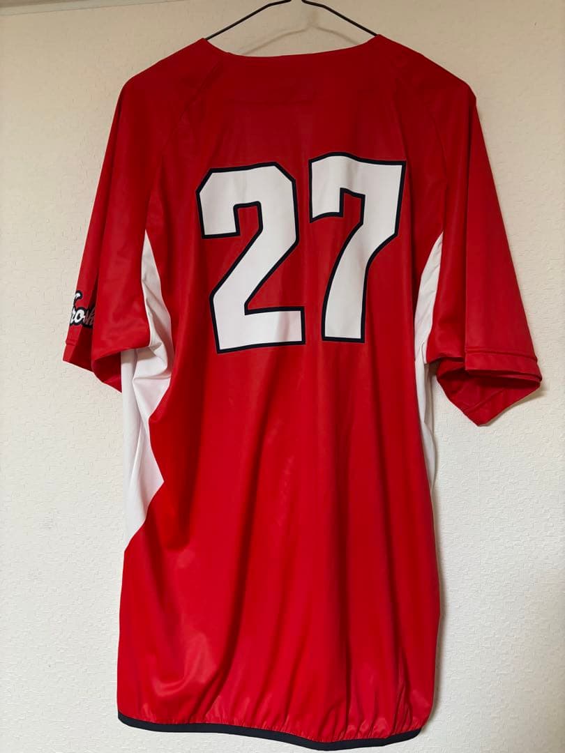 広島カープ　トレーニングウェア　27 會澤　未使用品　さサイズXO