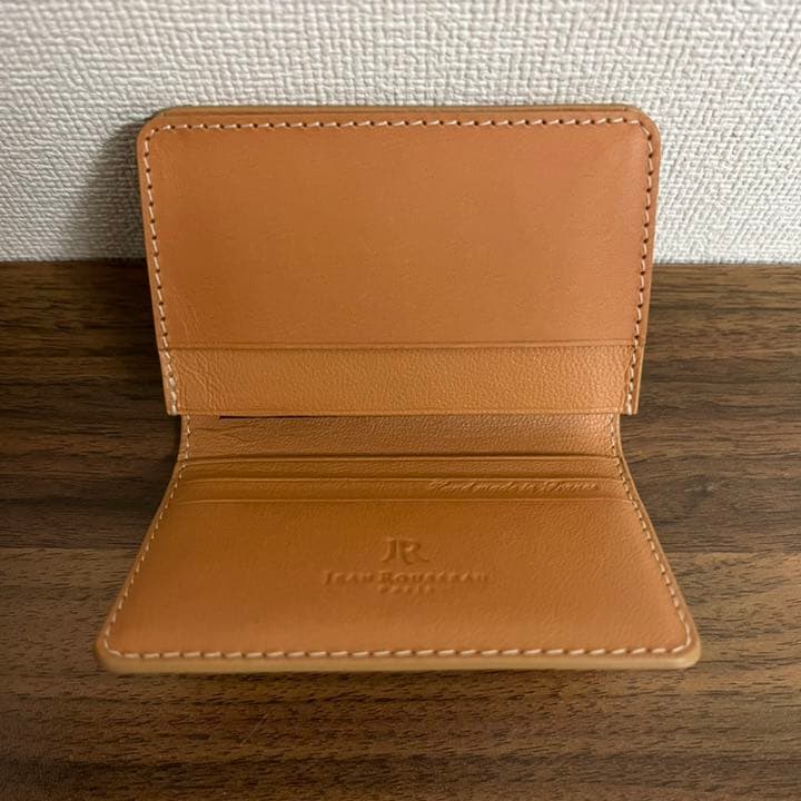 【新品未使用品】ジャンルソー 名刺入 カードケース ブラウン フランス