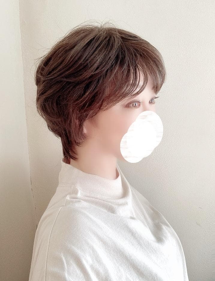 らむね　ジュリアオージェ　人毛MIX　クレバーショート　ナチュラルブラウン