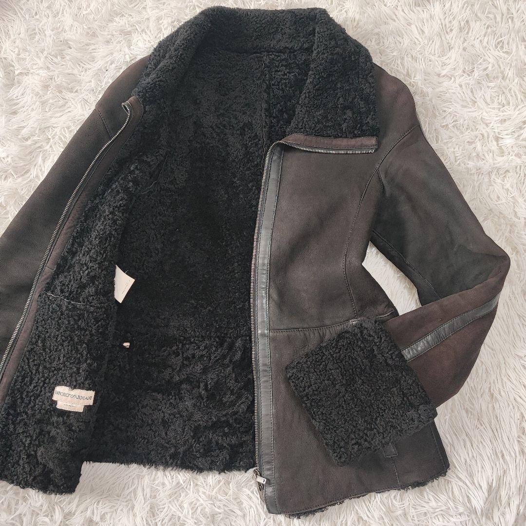エンポリオアルマーニ リアル ムートン ジャケット 40 L