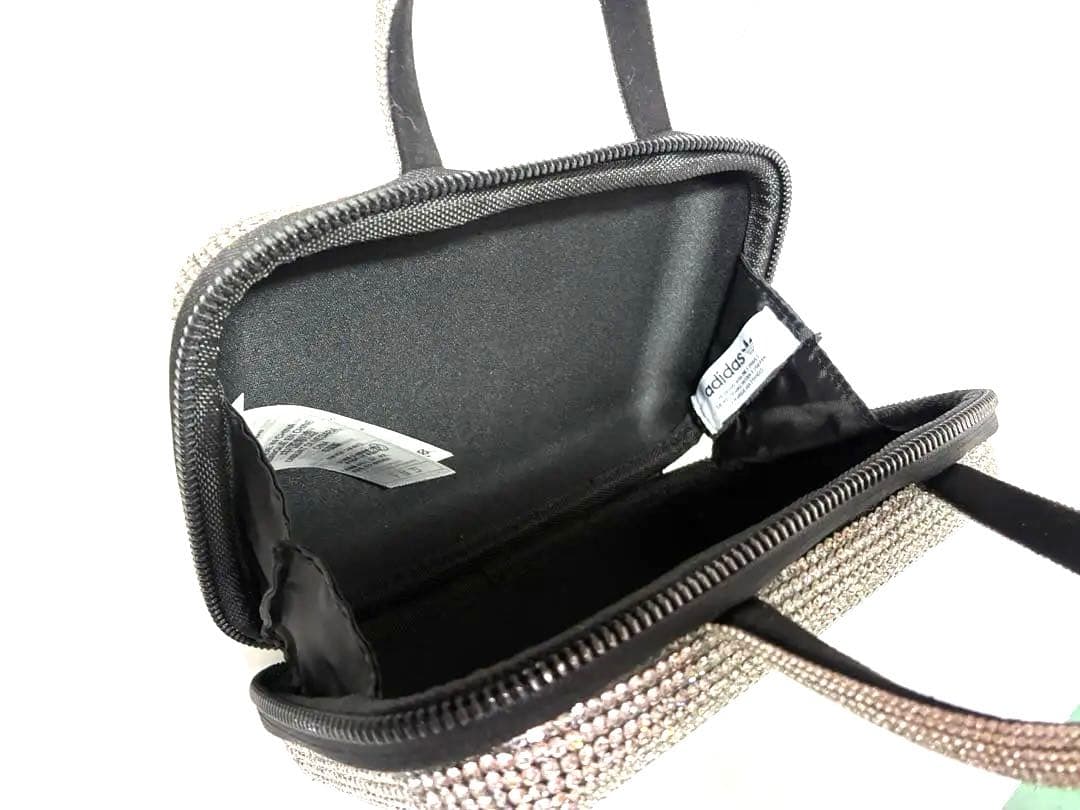 【美品】 adidas アディダス ラインストーン クラッチバッグ バンドバッグ