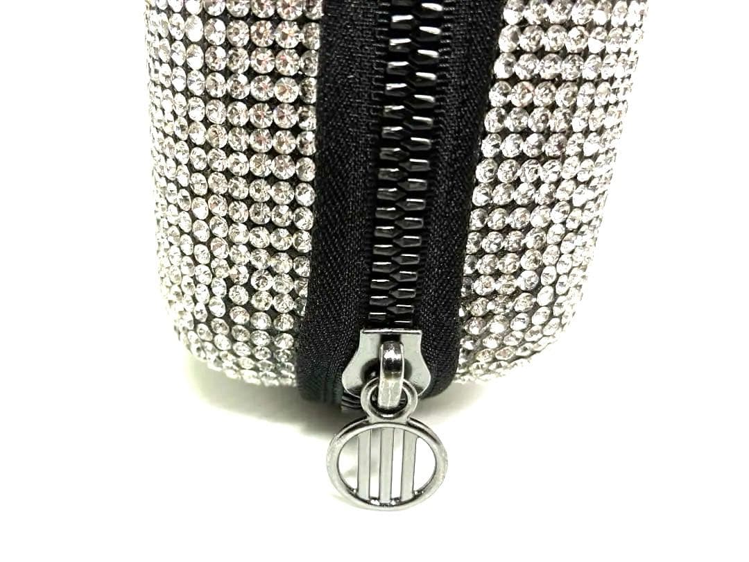 【美品】 adidas アディダス ラインストーン クラッチバッグ バンドバッグ