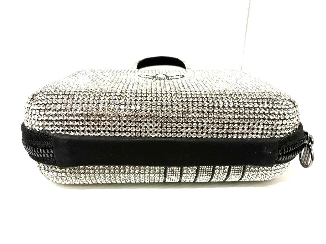 【美品】 adidas アディダス ラインストーン クラッチバッグ バンドバッグ