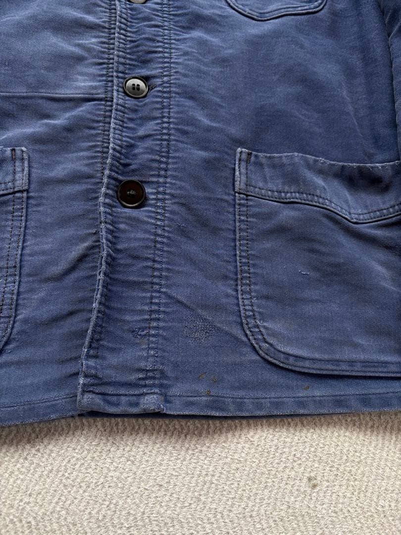 40s 刺繍サイズ52モンサンミシェル モールスキン　フレンチワーク