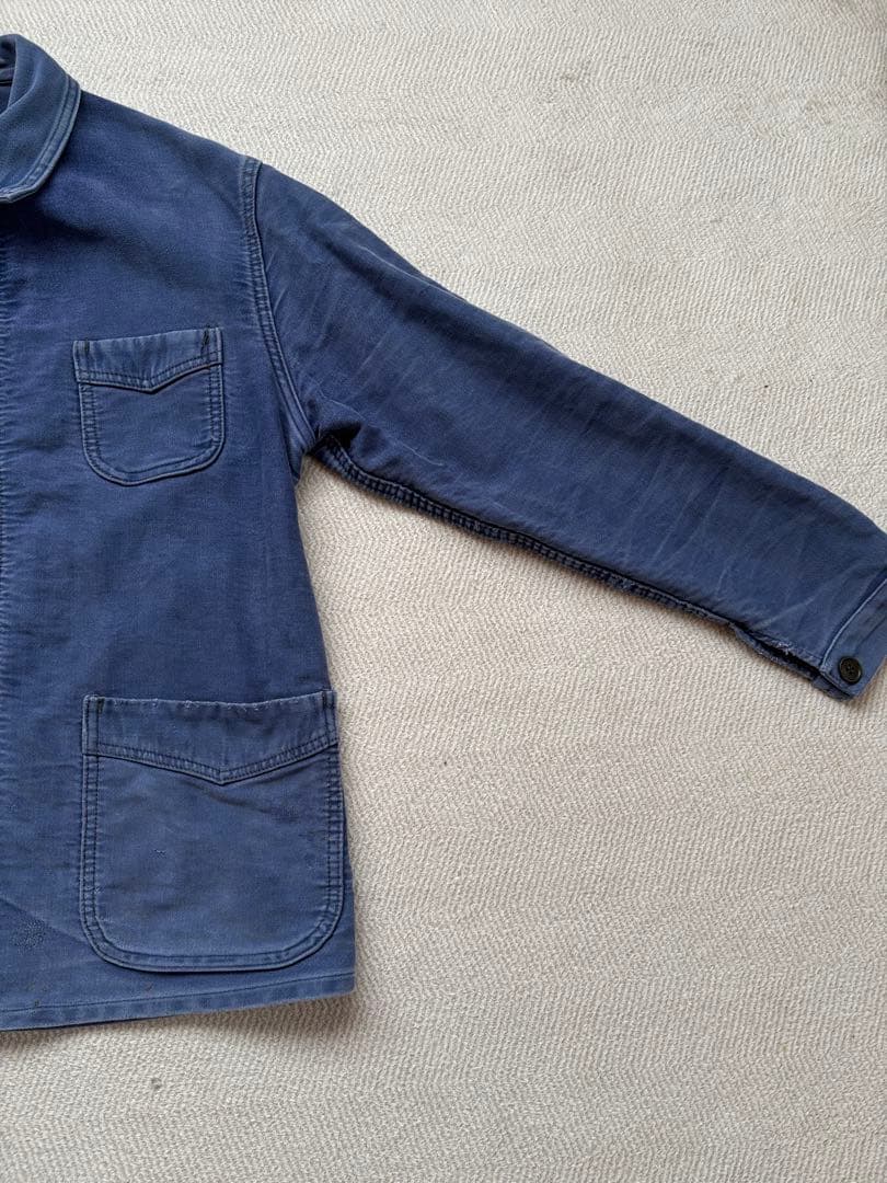 40s 刺繍サイズ52モンサンミシェル モールスキン　フレンチワーク