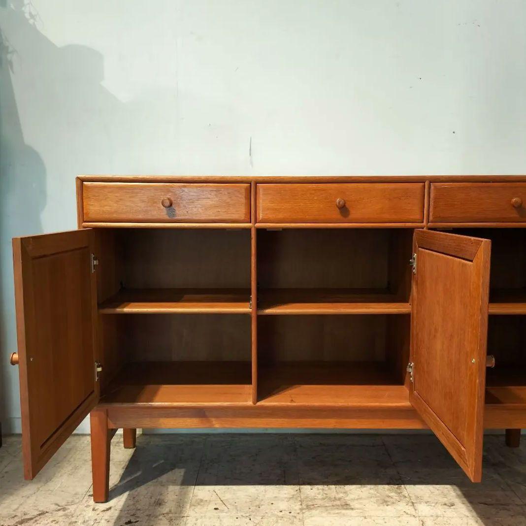 M♦10月SALE 北欧ヴィンテージ 　チーク無垢 　オイル仕上げ　サイドボード