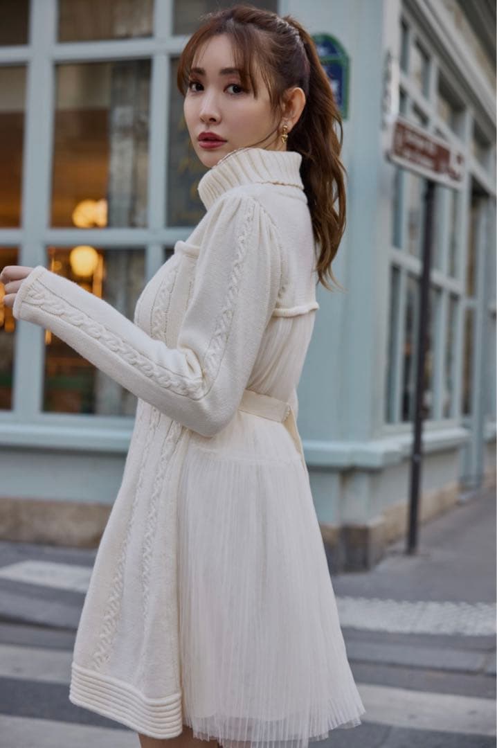 herlipto Clara Cable Knit Dress Ｓサイズ 新品