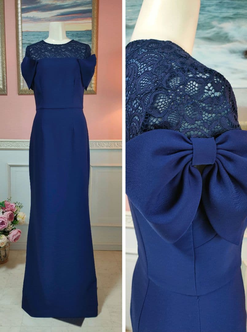 JS Collection　リボンロングドレス