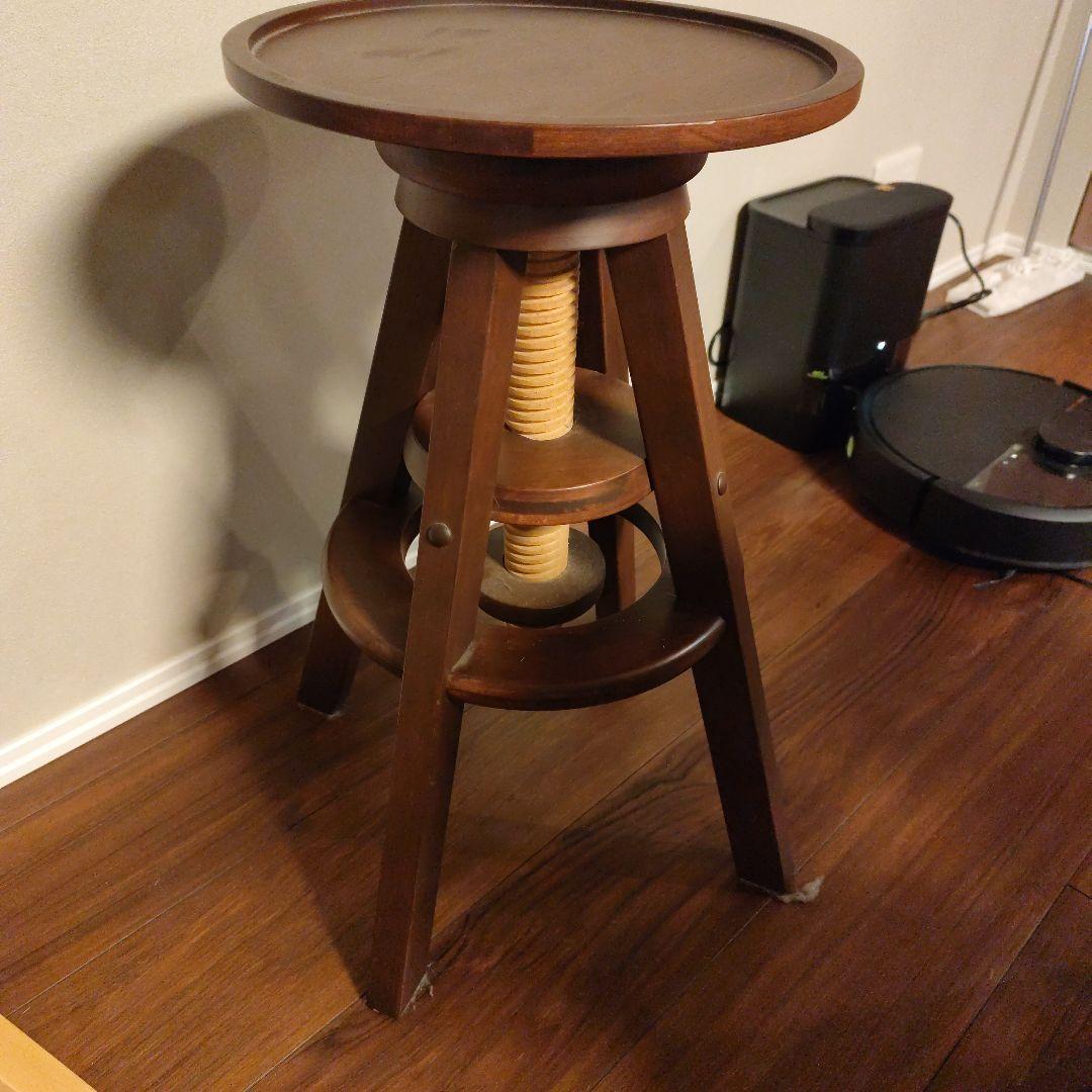 hanaさん専用　木製円形スピンチェア　2色セット　ハイタイプ