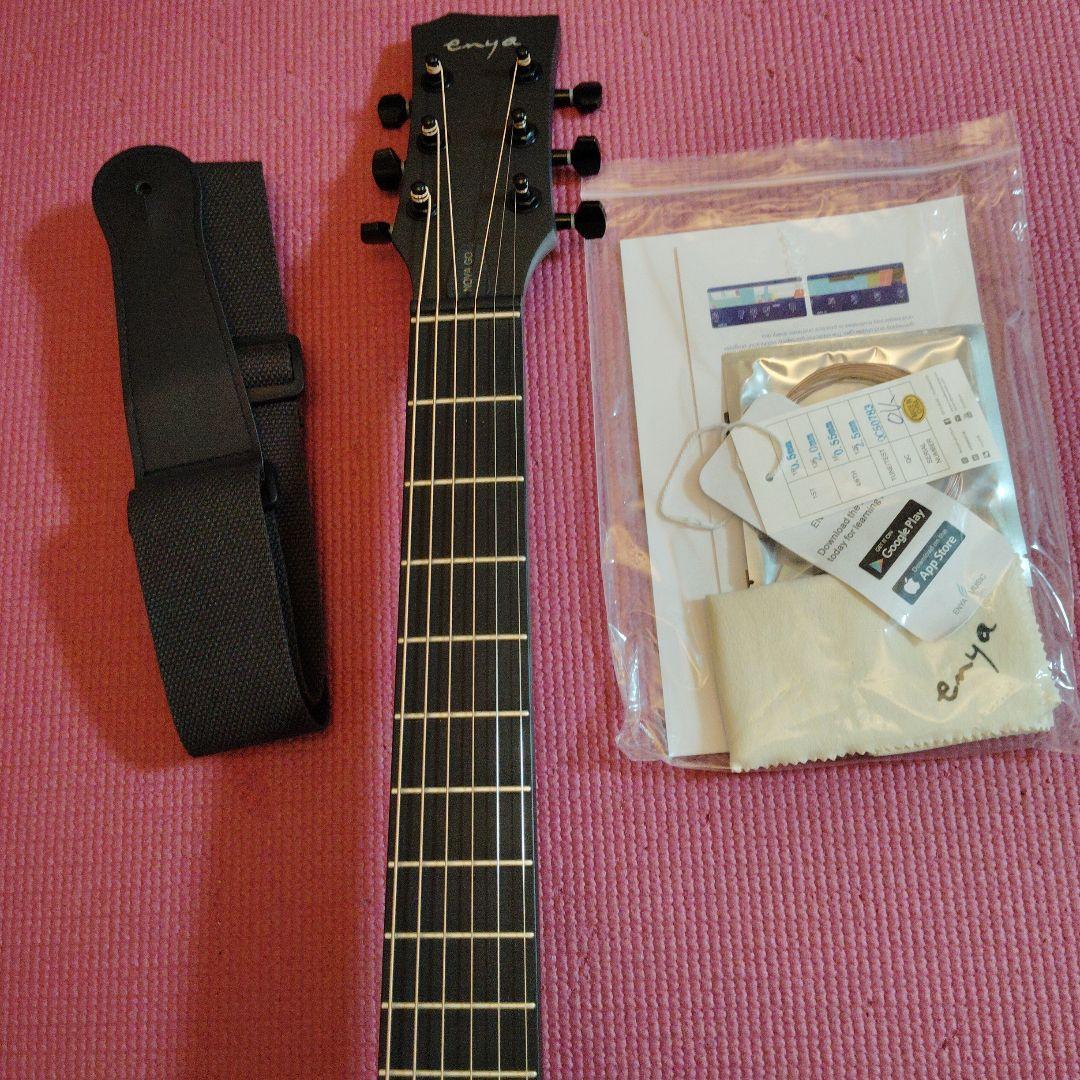 Ｅnya Nova Go アコースティックギター、カーボン一体成型トラベルギター