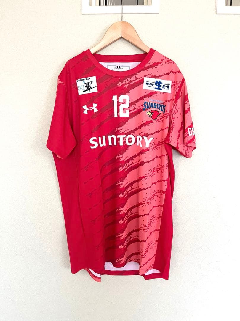 サントリーサンバーズ バレーボールシャツ 赤 12 高橋藍
