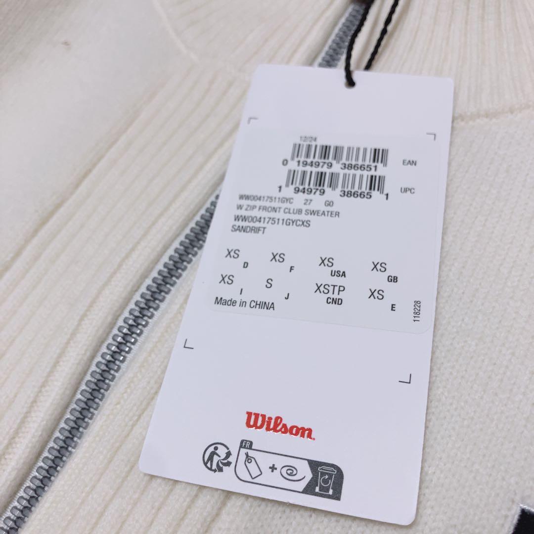 タグ付き新品　ウィルソン⭕️ジップフロント クラブ セーター　XS 25300円